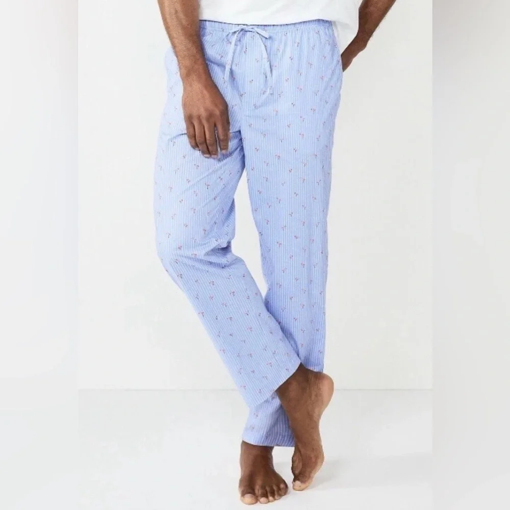 Sonoma Mens Size XXL pajama Sleep lounge Pants flamingos blue NWT